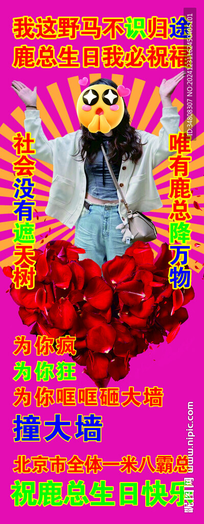 生日海報 生日展架 歡迎展架 