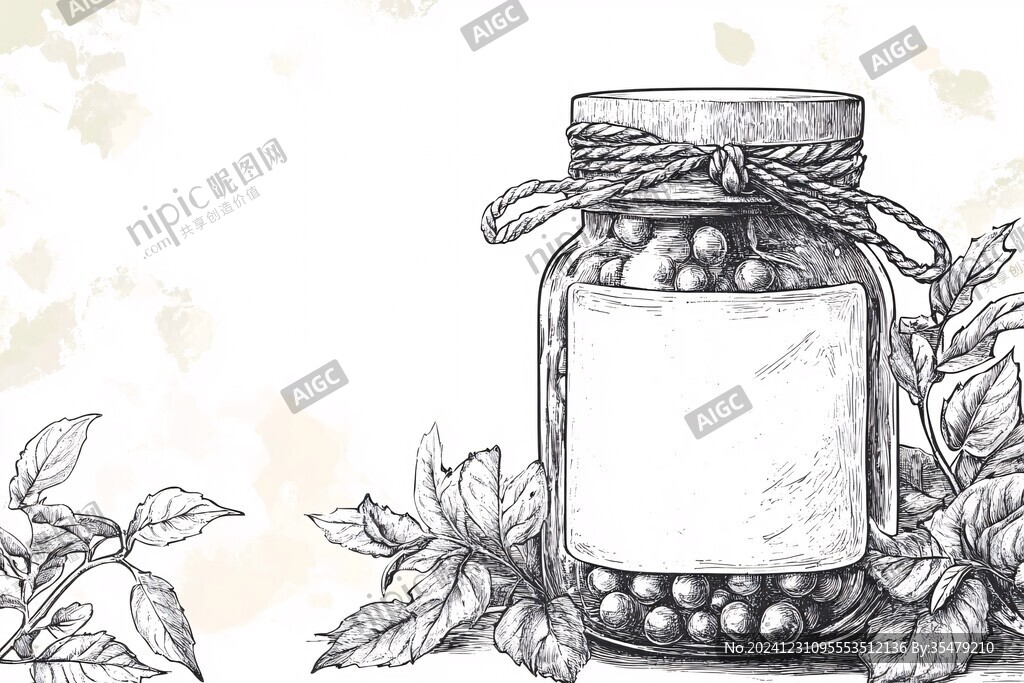 豆豉醬插畫
