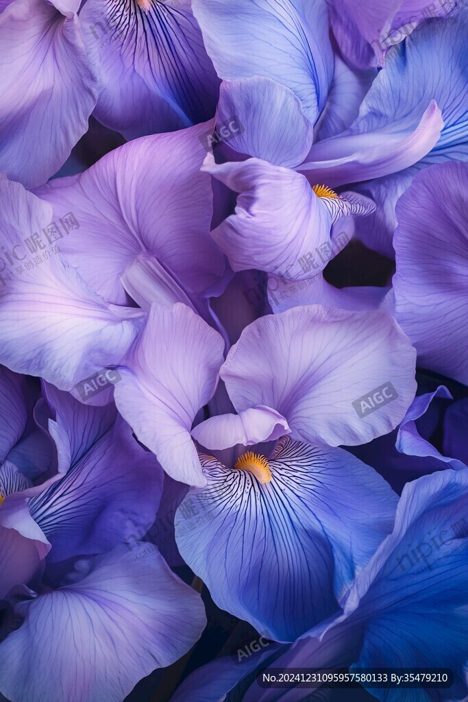 花瓣藍(lán)紫色