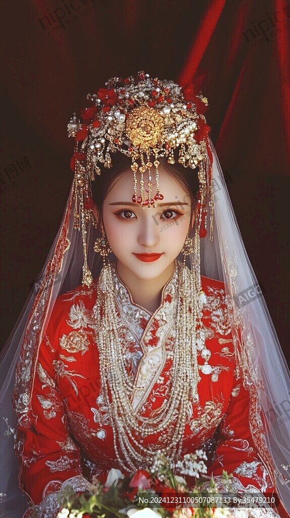 古風嫁衣美女
