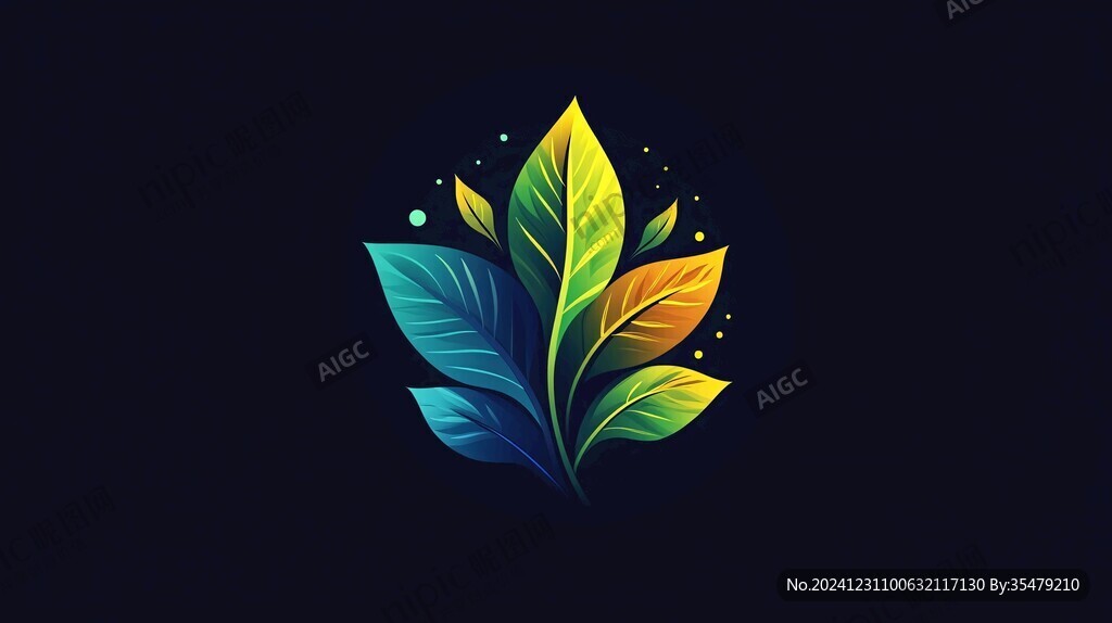 植物主題logo