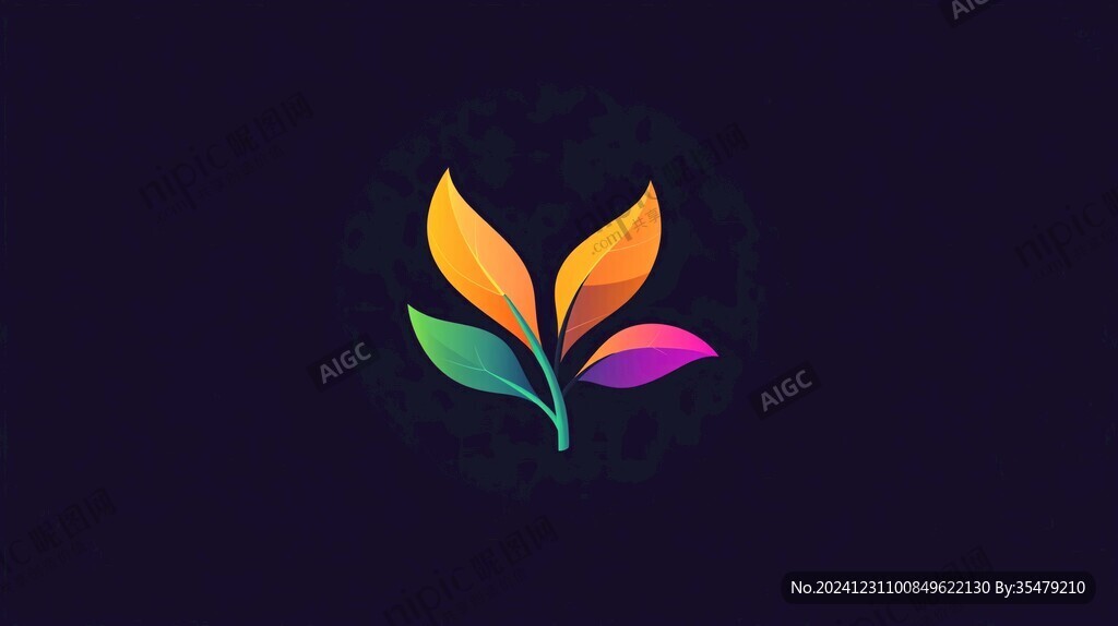七彩花瓣標(biāo)志