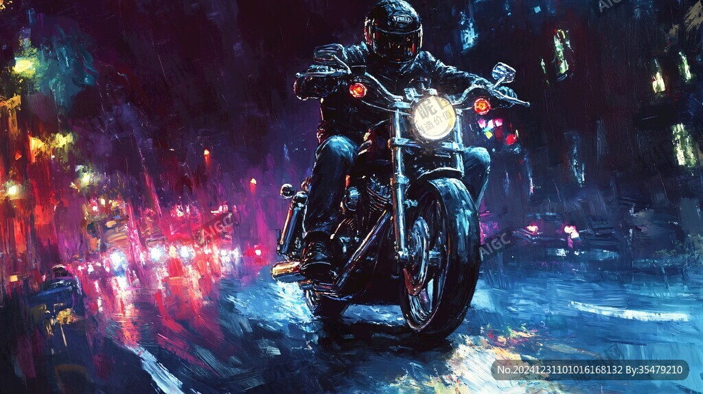 雨天摩托車