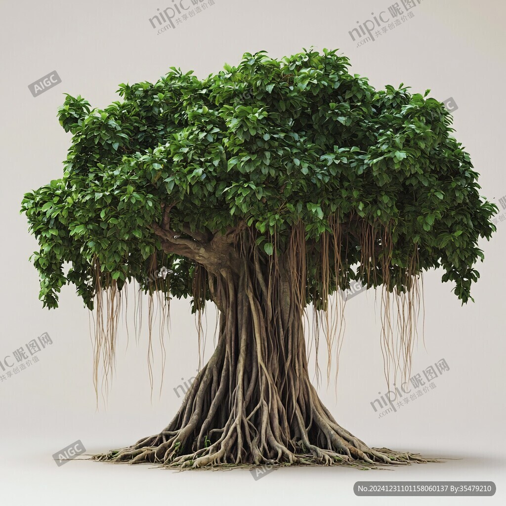 綠色大樹榕樹