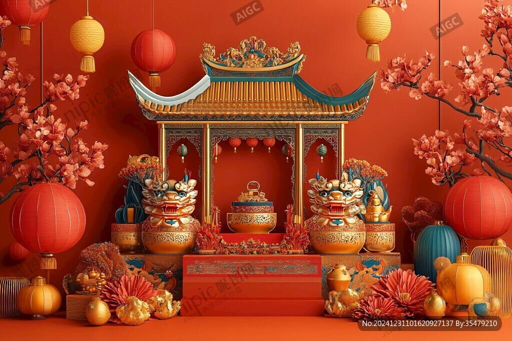 元宵節(jié)拍框堆頭小景