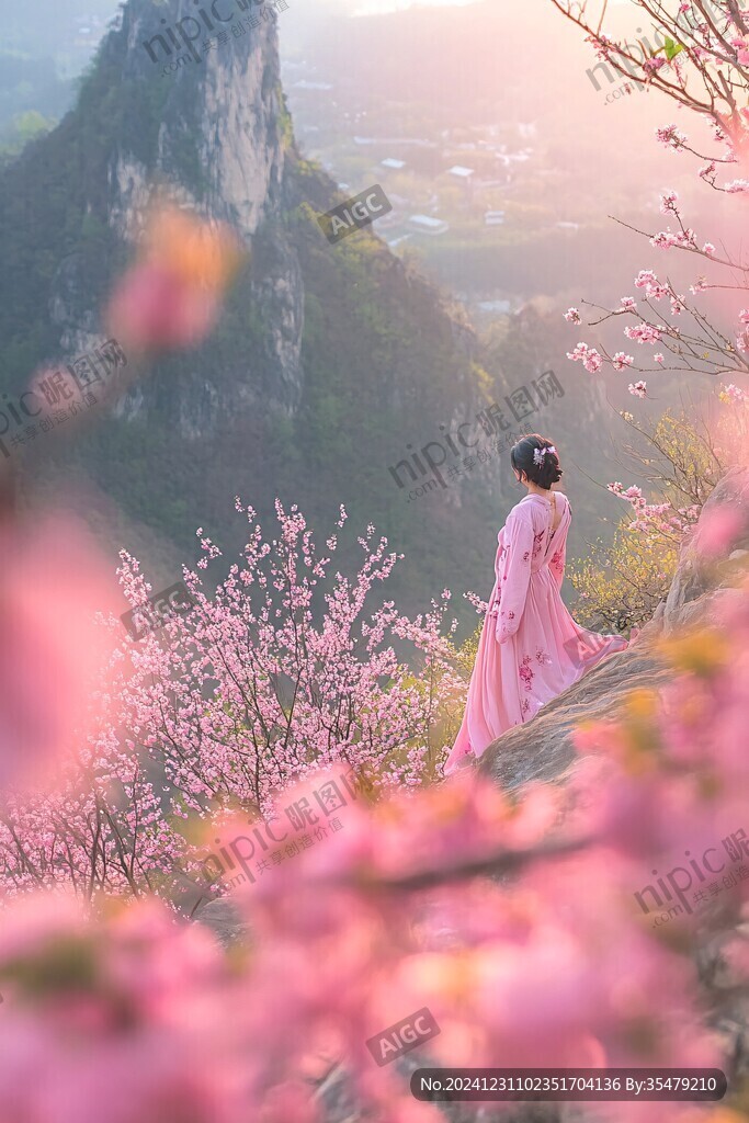 人面桃花相映紅