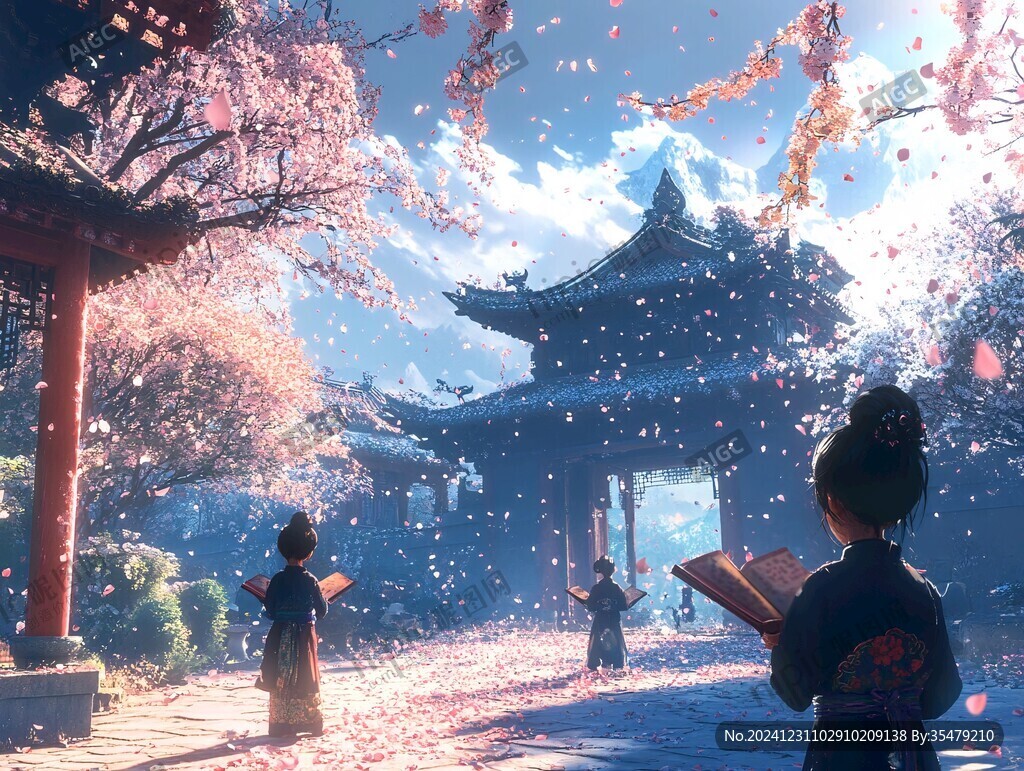 吟詩作對場景