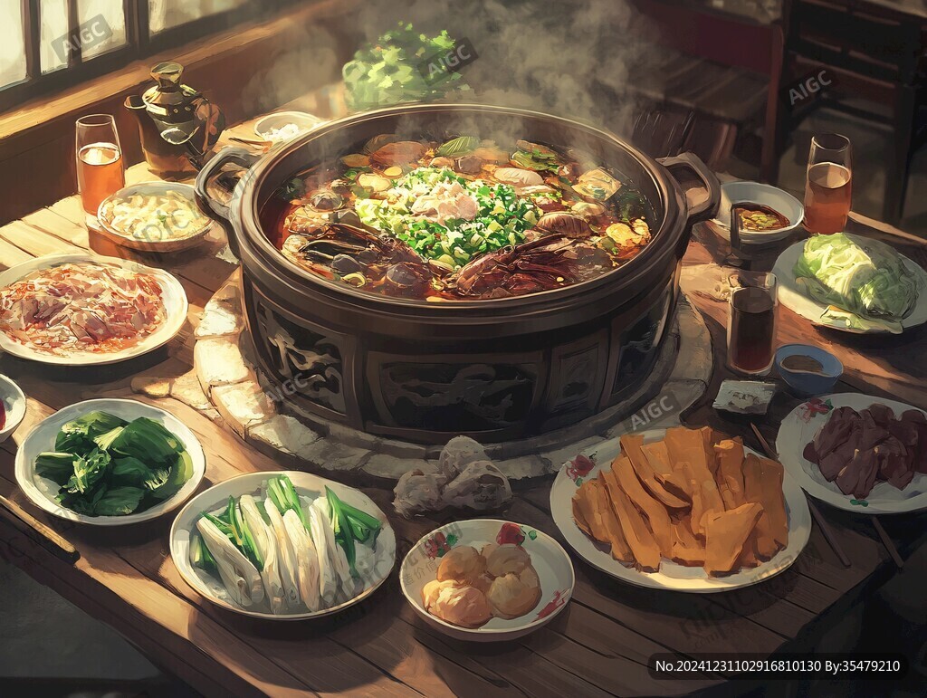 大鍋菜插畫