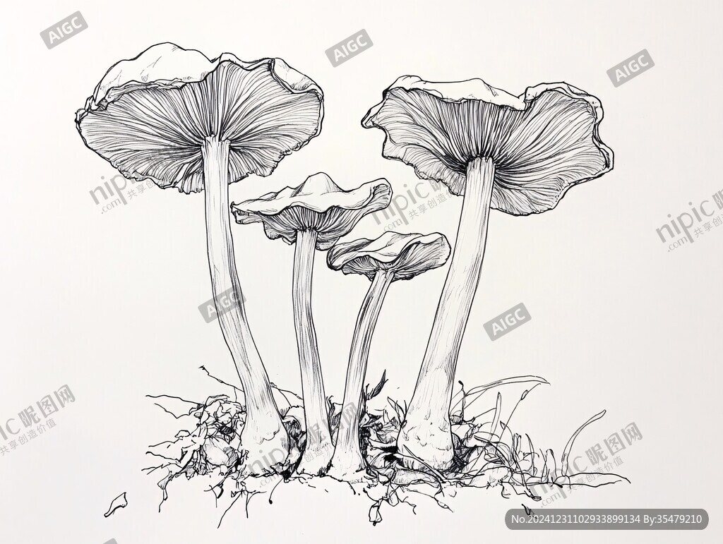 菌線稿