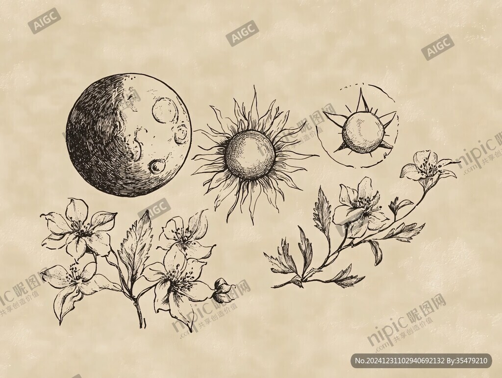 太陽(yáng)與花卉