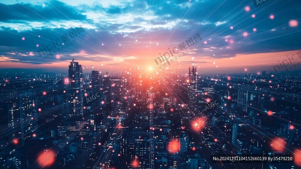 現(xiàn)代科技炫光城市