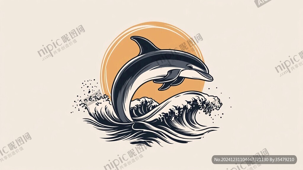 海豚logo設計