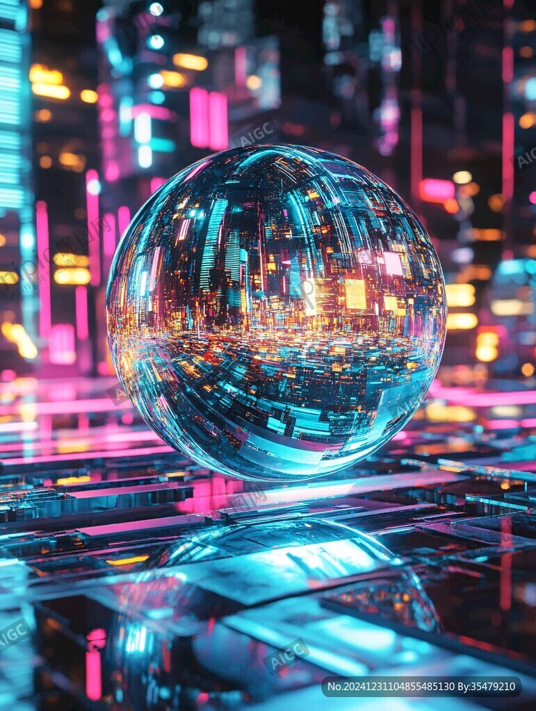 科技感水晶球