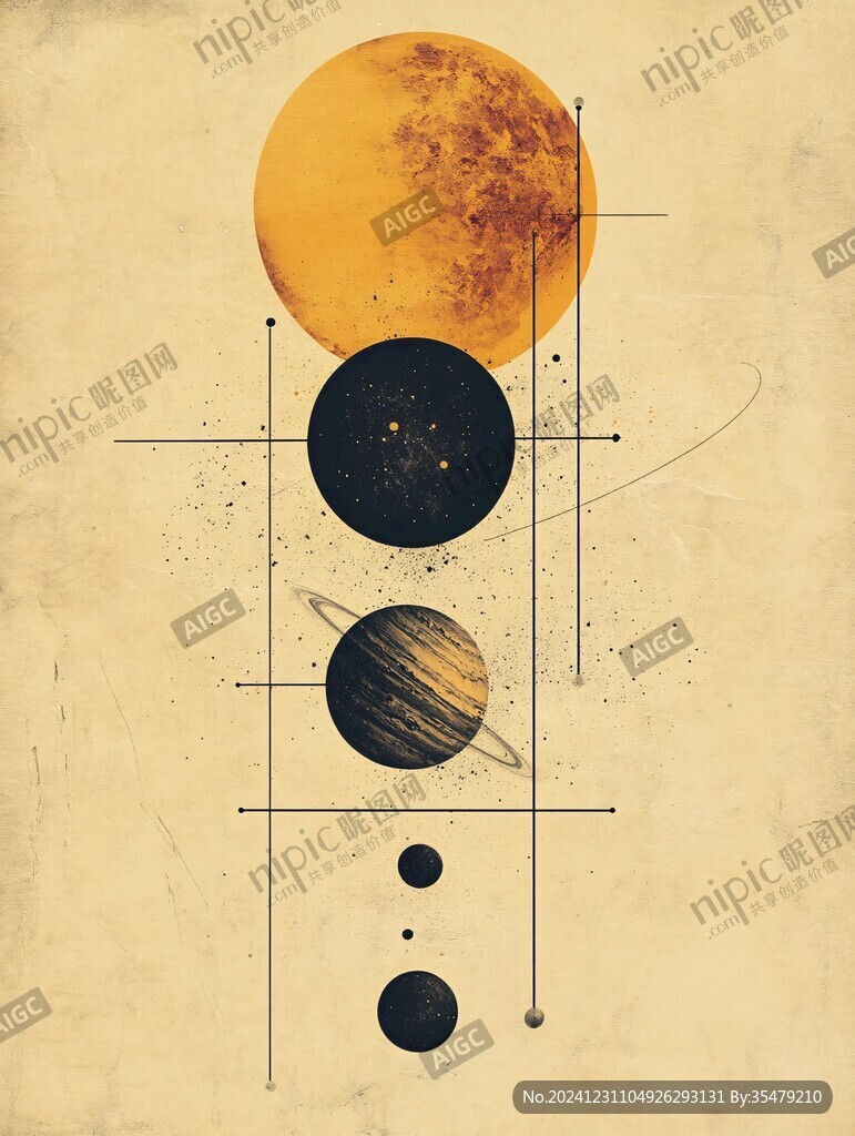 手繪太陽系