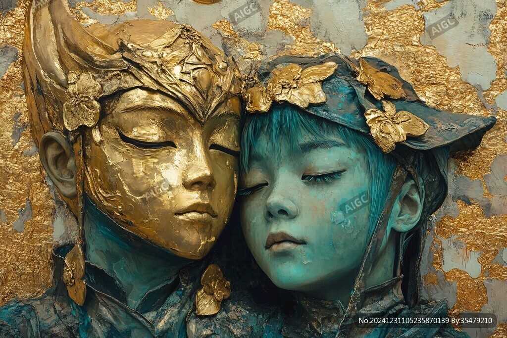 金箔雕塑