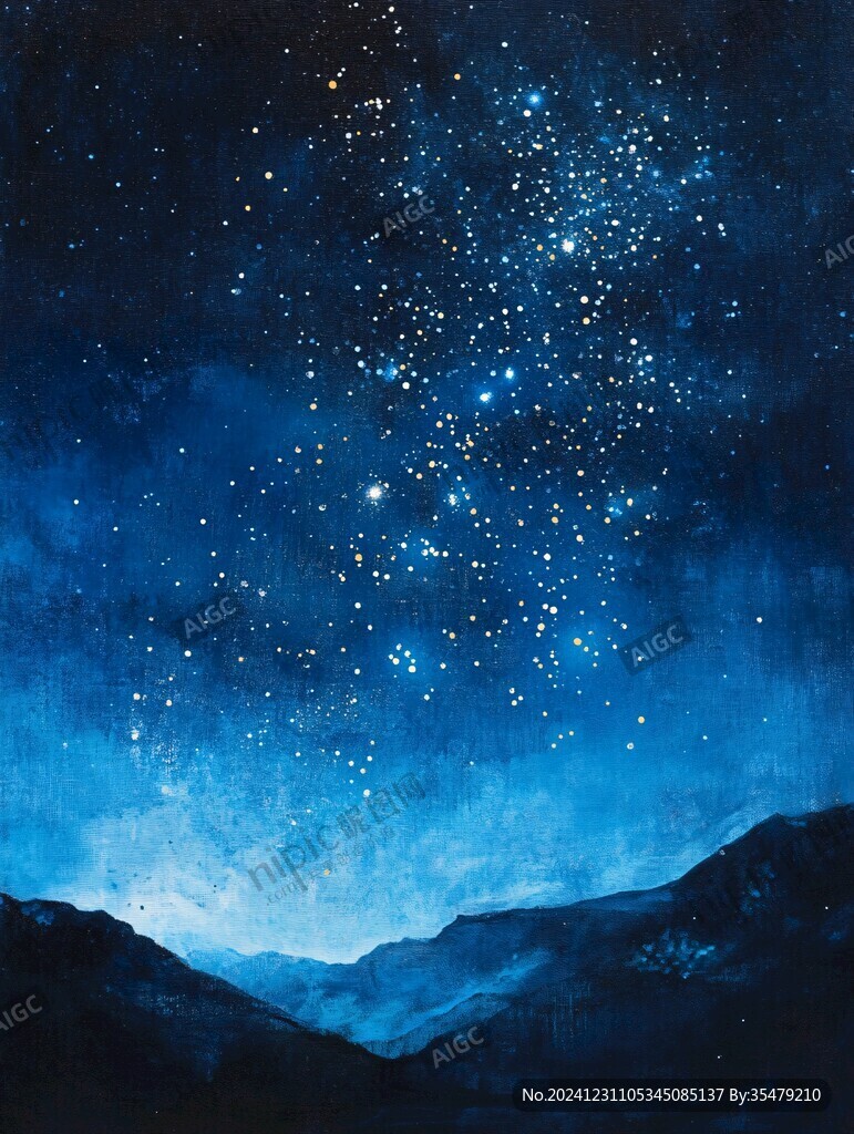 抽象寫意星辰大海
