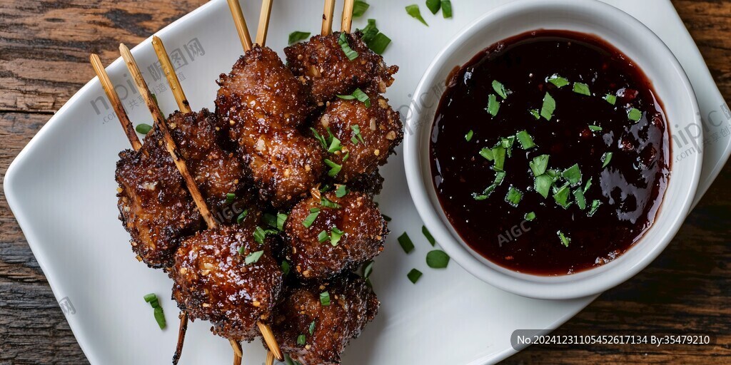 牛肉串生串蘸醬