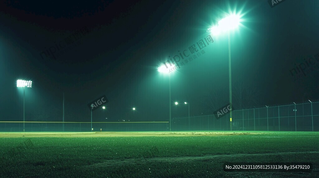 夜晚的球場