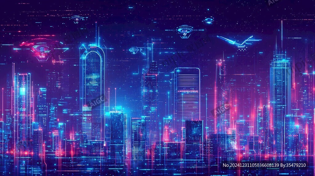 智慧城市科技背景