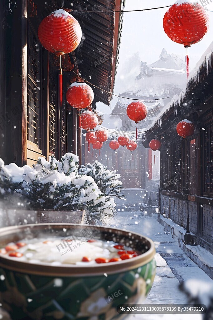 古風新年插畫