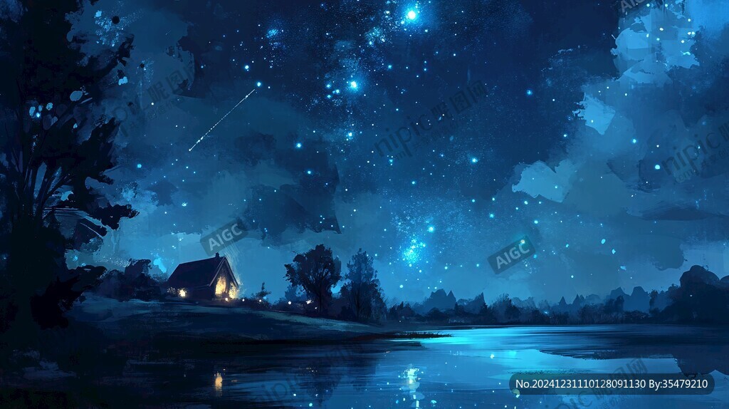 星月河幻想插畫(huà)