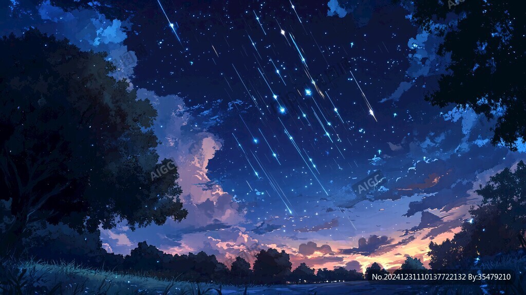 唯美流星雨
