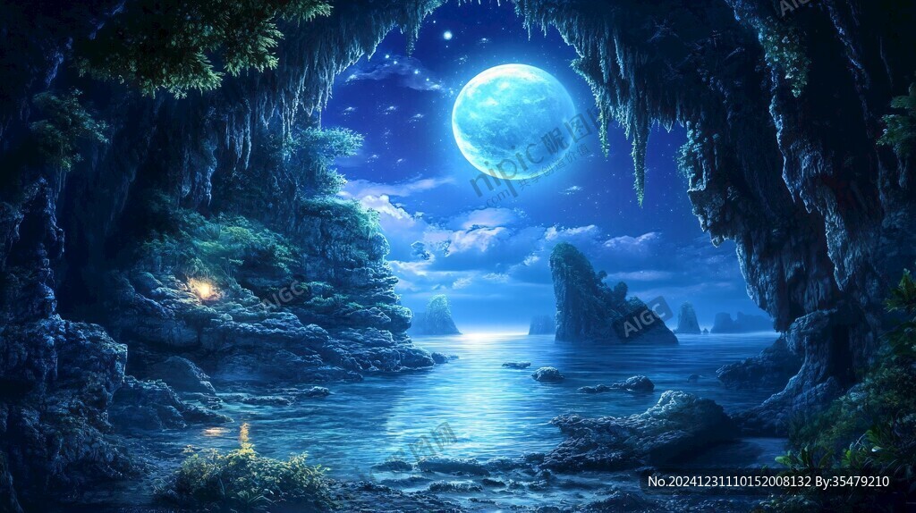 星月河幻想插畫