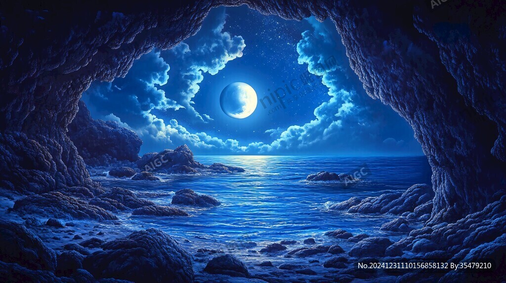 夢幻夜晚立體畫