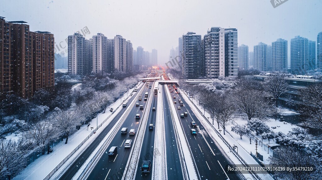 雪后交通