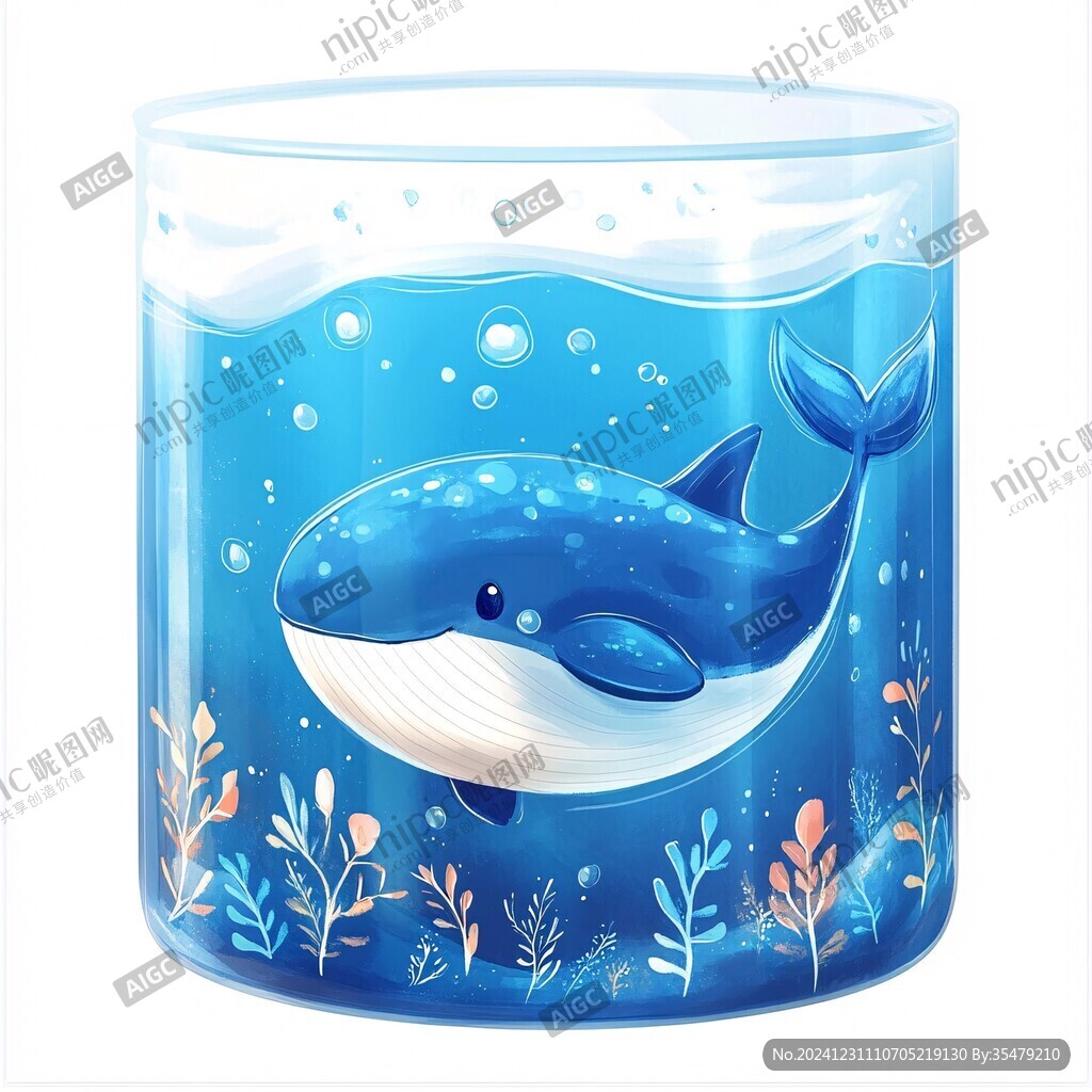水族箱插畫