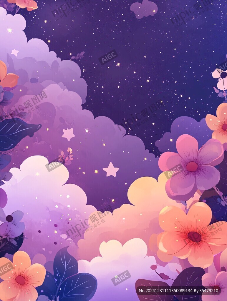 漸變風(fēng)花朵