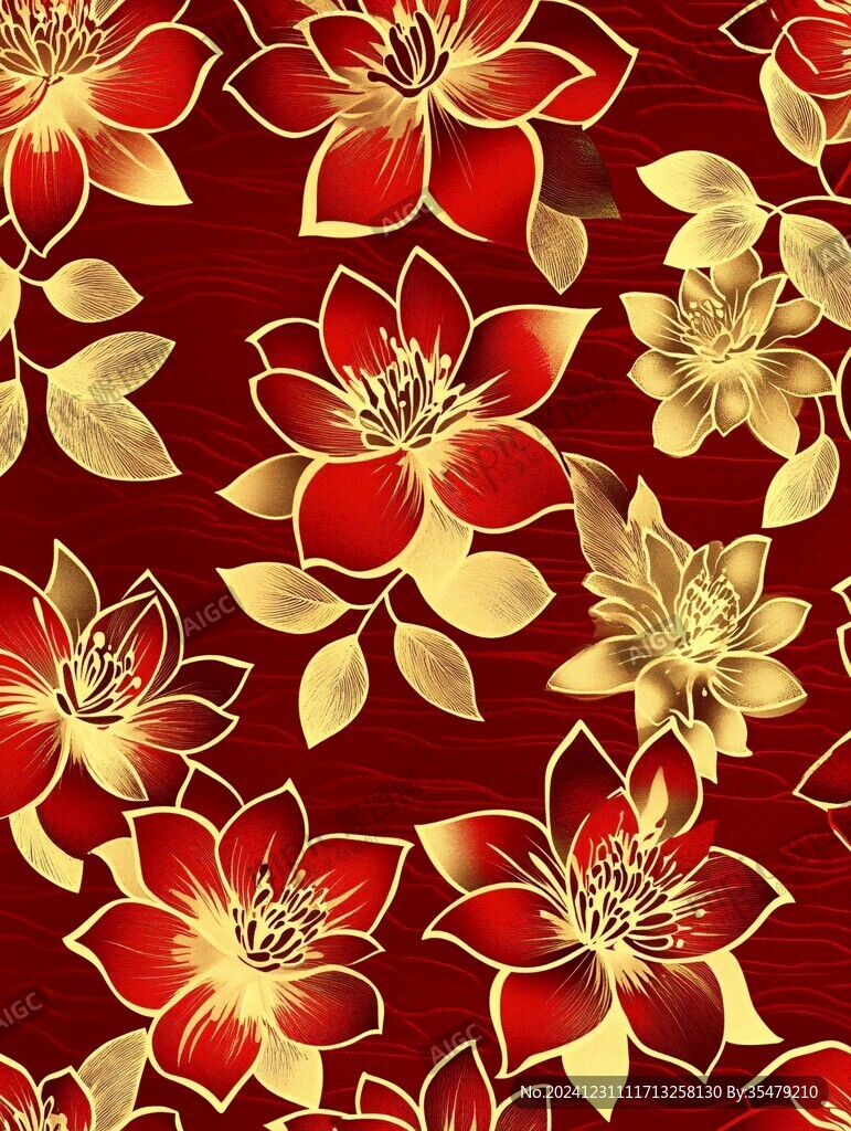 芙蓉底紋