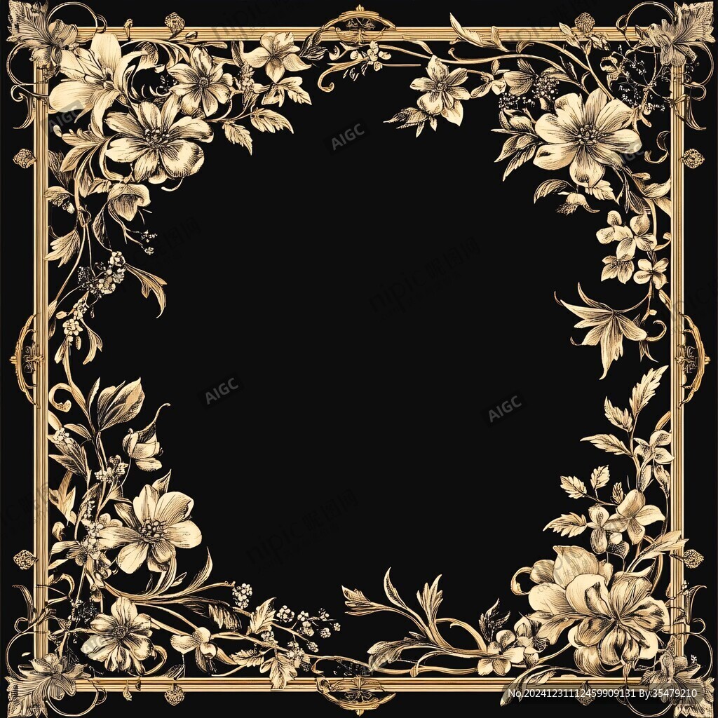 描金花架