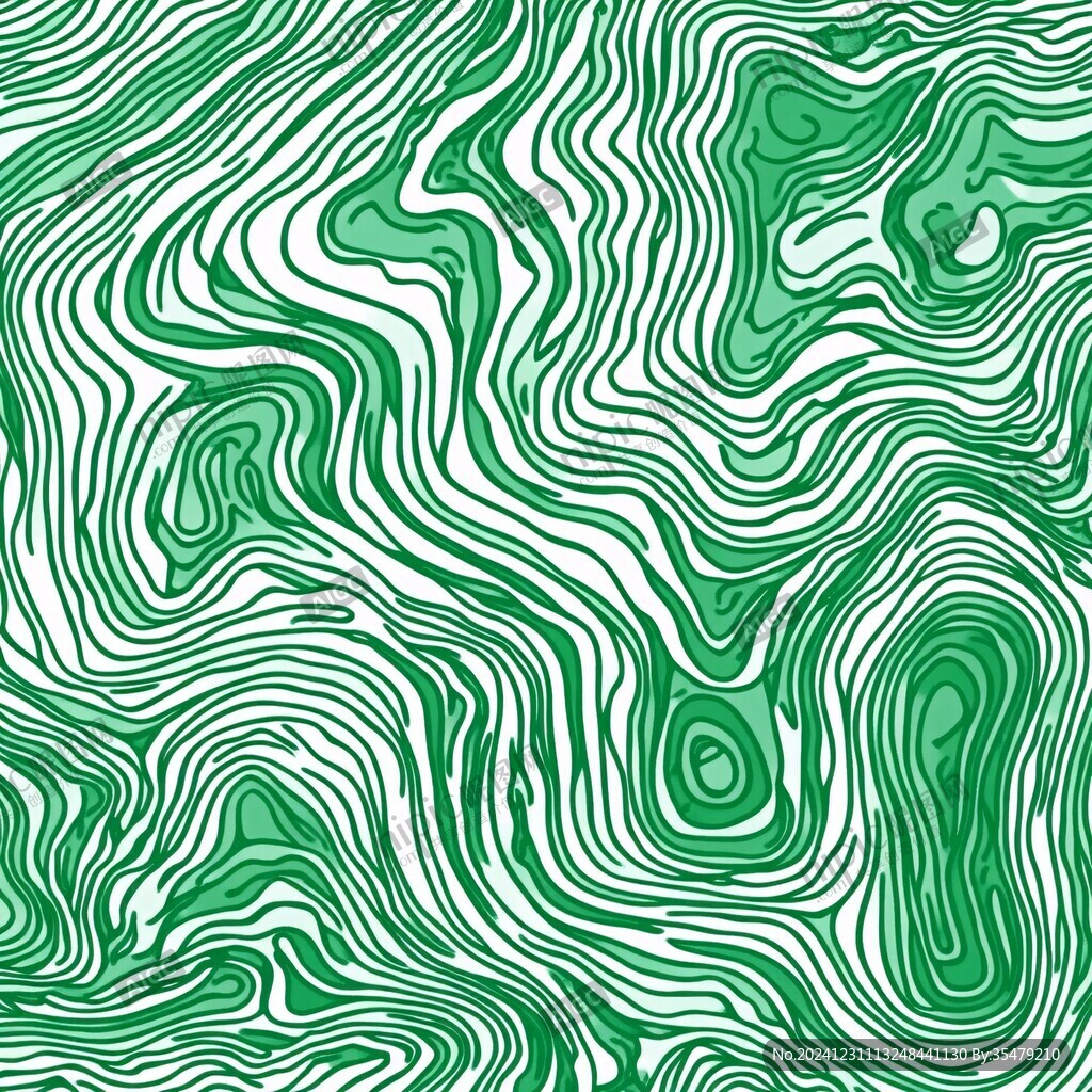 淺綠底波浪線條