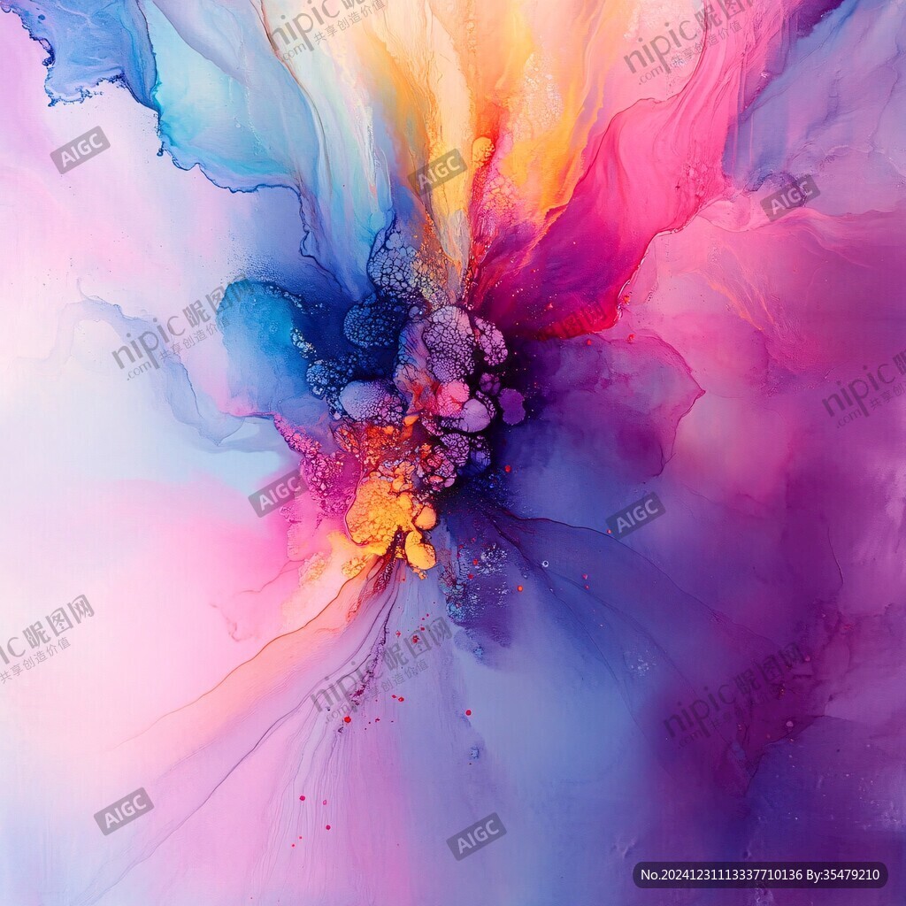 幻彩抽象花