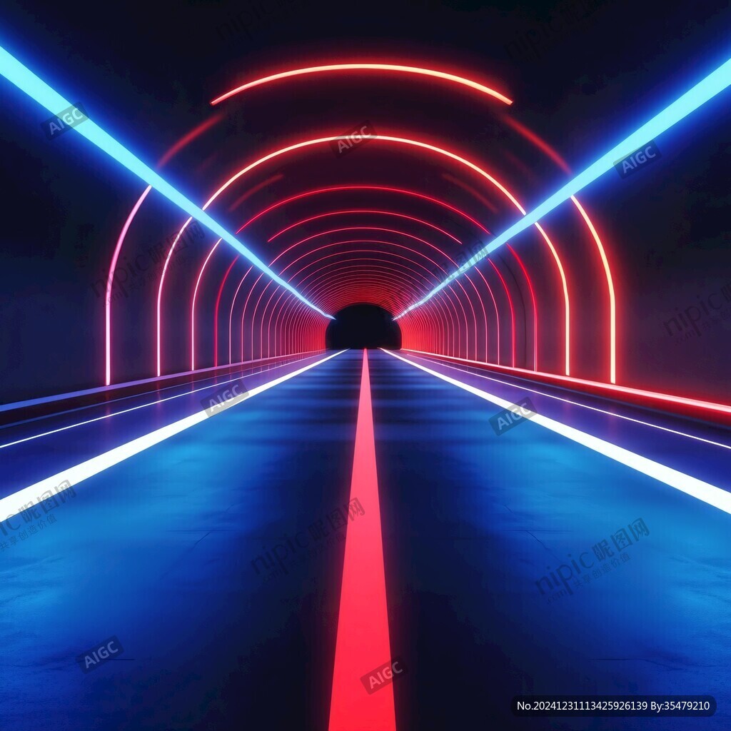 燈光隧道特效