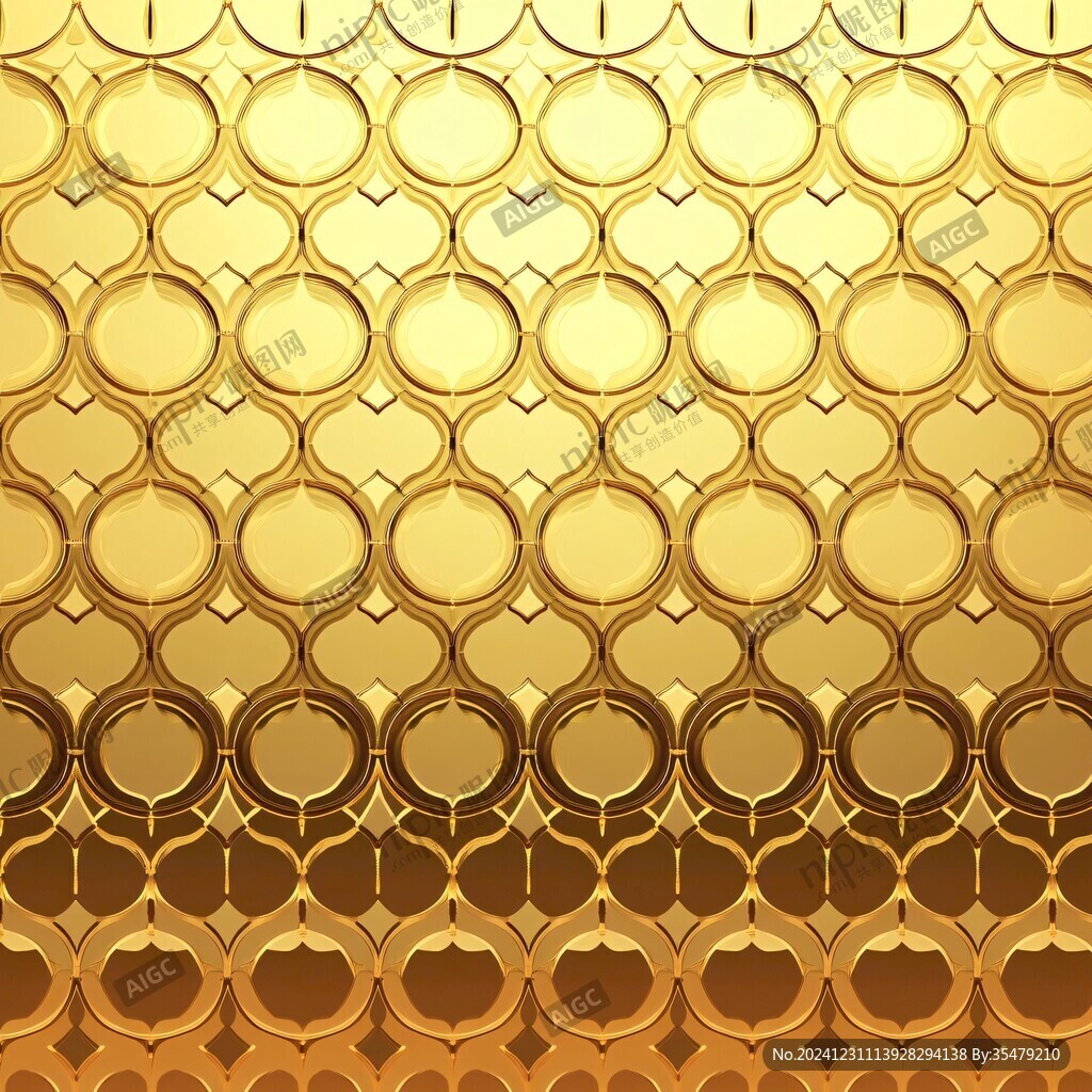 金色筒瓦背景
