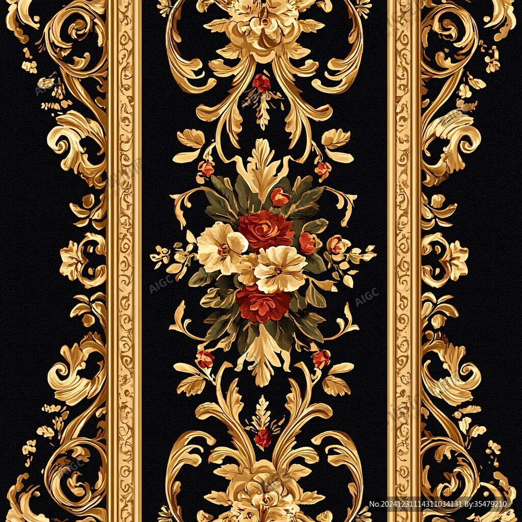 金色歐式花