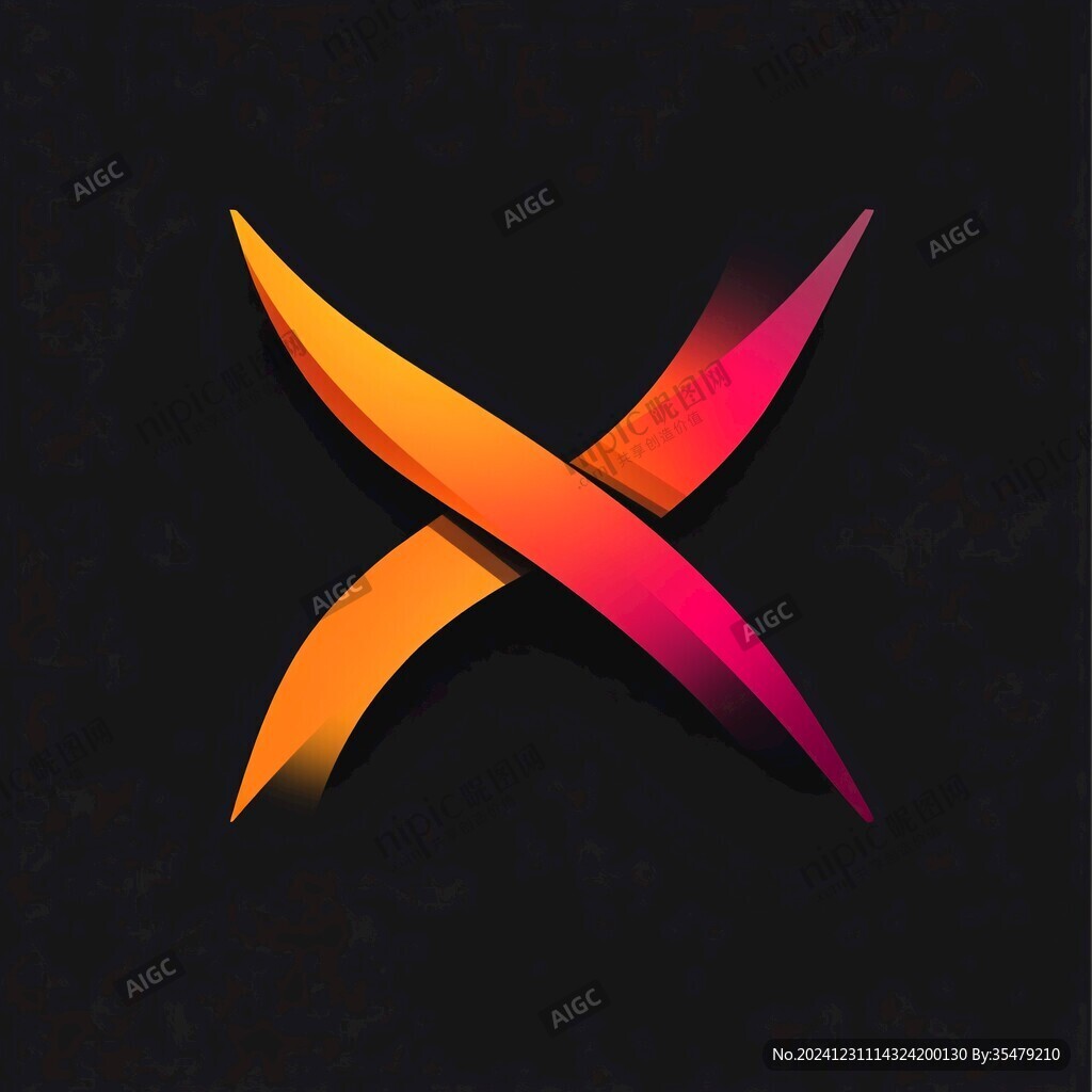 硬朗現(xiàn)代x標(biāo)志
