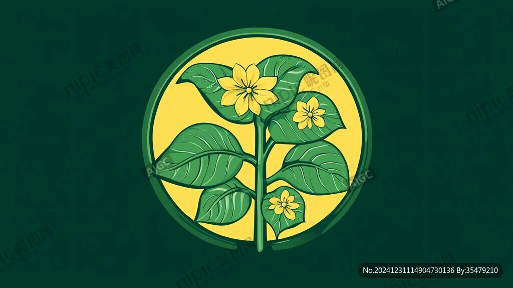 金花茶插畫