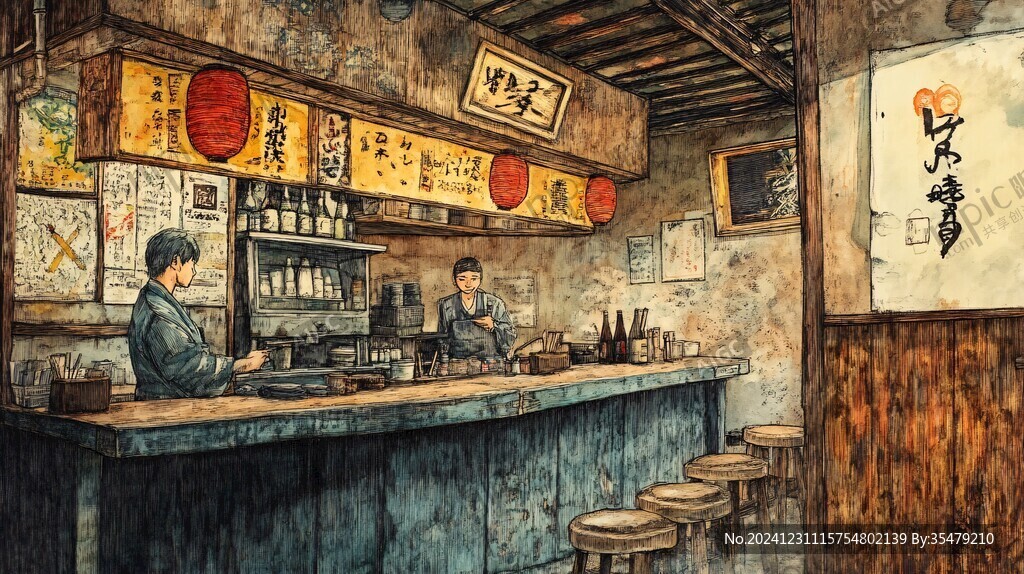 居酒屋插畫
