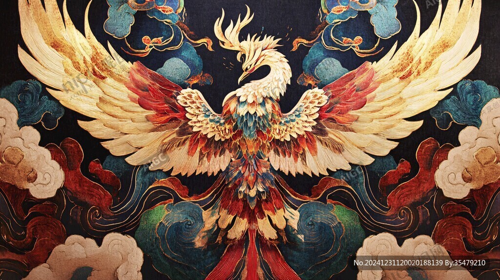 鳳凰包裝插畫