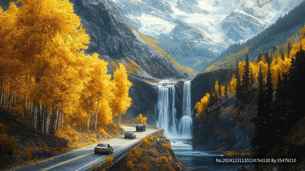 唯美秋天場景