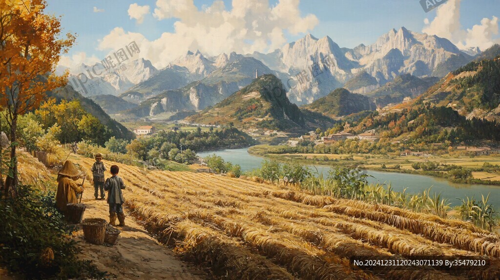 唯美農(nóng)村場景