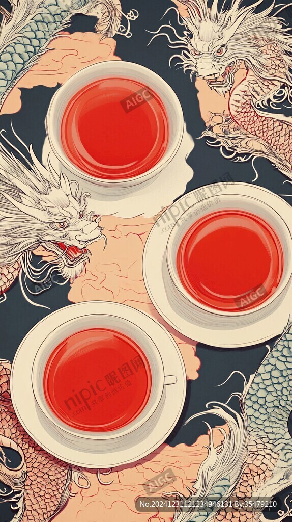 紅茶包裝插畫(huà)