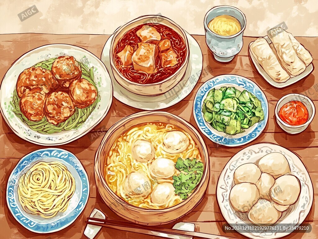 點心面插畫