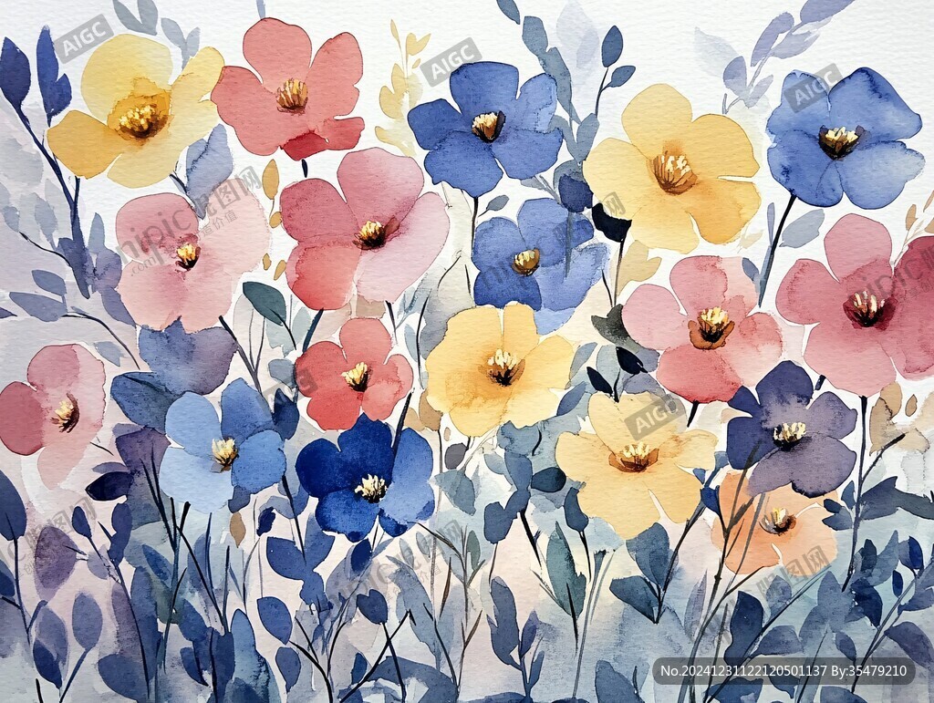 花卉馬克筆