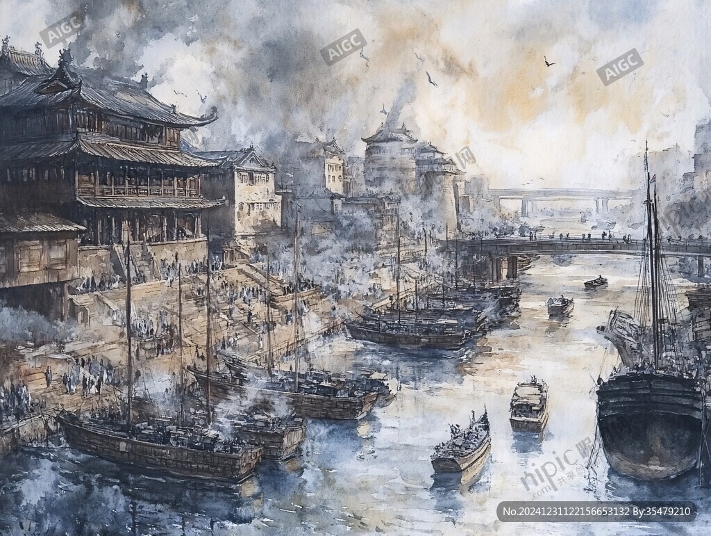 珠江水彩