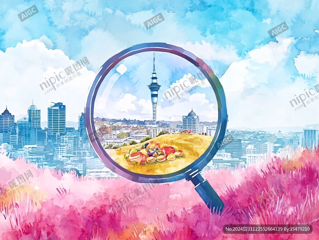 墨爾本水彩背景
