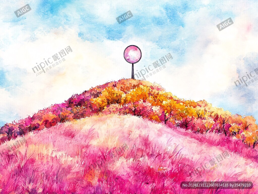 秋景美術繪畫